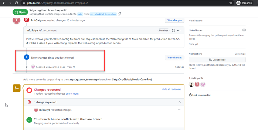 Managing Files On GitHub Using Git Bash 📥📤 In Real-Time Scenario - Removing A Specific File From Pull Request